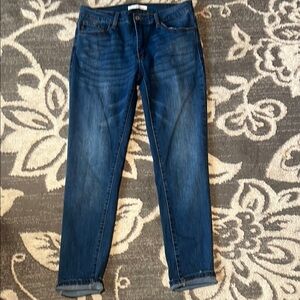 KanCan Women's Straight Leg Jeans - Dark Blue